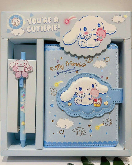 Sanrio Style Stationery Set - Adorable Hello Kitty & Cinnamoroll Planner with Cute Pen for Effortless Organization