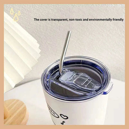 Cute Keroppi Stainless Steel Thermos Cup - Kawaii Portable High Capacity Water Bottle