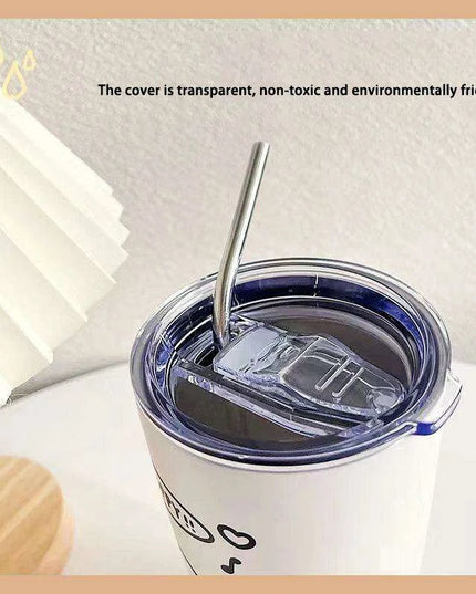 Cute Keroppi Stainless Steel Thermos Cup - Kawaii Portable High Capacity Water Bottle