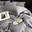 Grey / Queen Size 4pcs / Fitted Bed Sheet