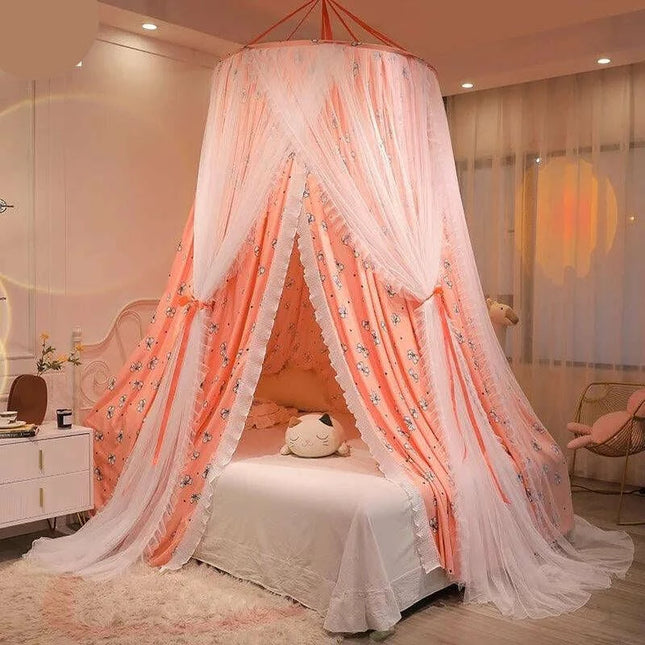 Double Layer Lace Bed Canopy - Transform Your Bedroom into a Dreamy Oasis