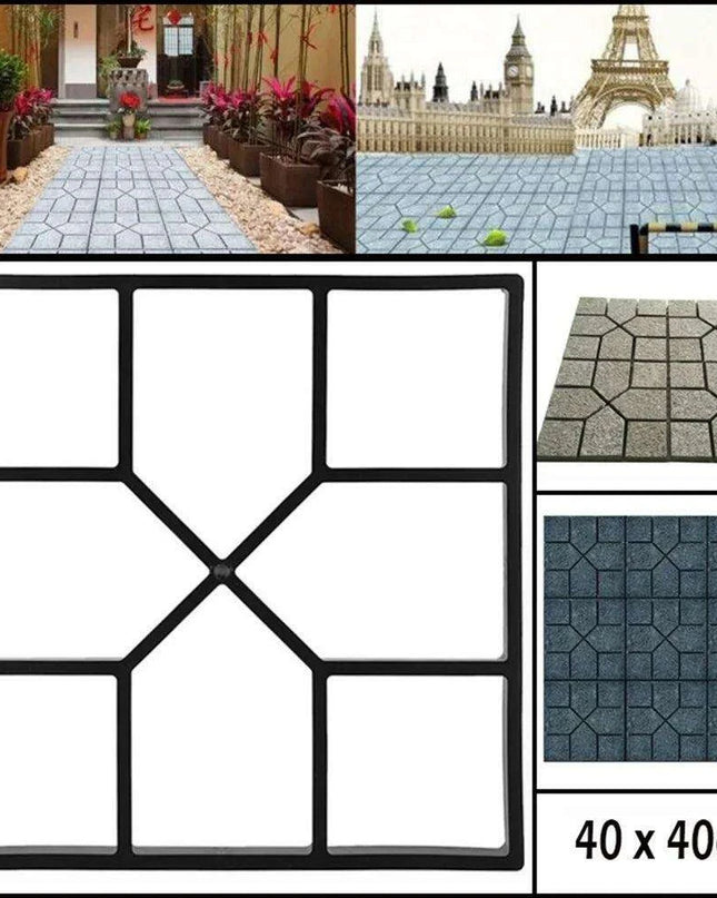 Versatile DIY Concrete Walkway Mold for Personalized Garden Paths and Driveways
