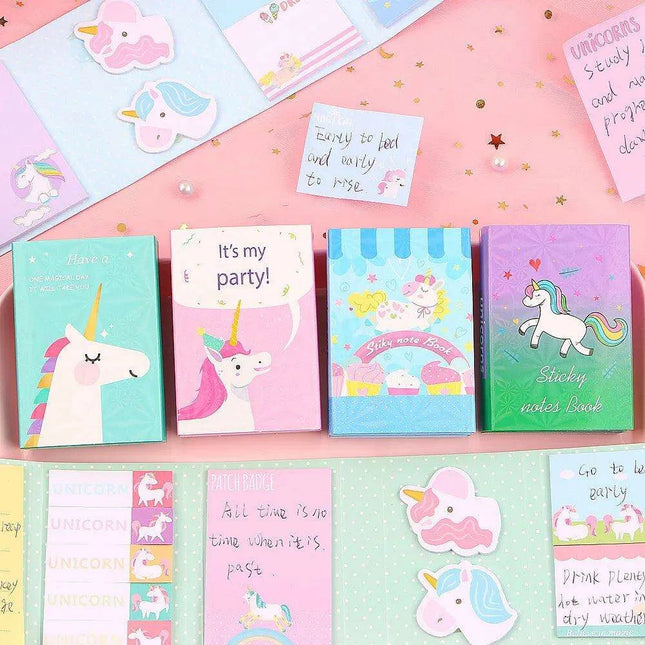 Whimsical Unicorn Sticky Note Set - Enchanting Memo Pads for Everyday Magic