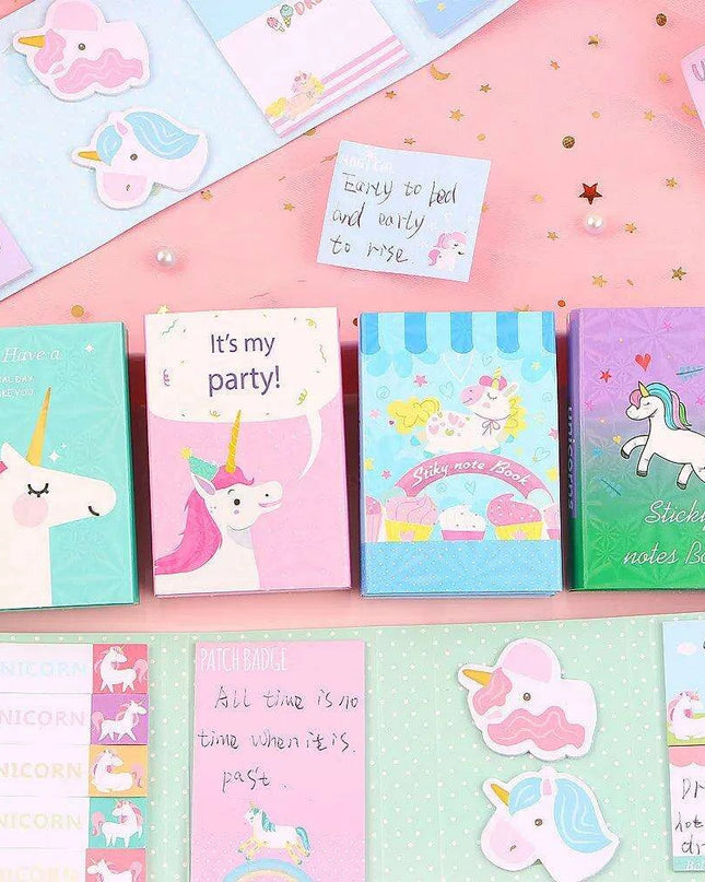 Whimsical Unicorn Sticky Note Set - Enchanting Memo Pads for Everyday Magic