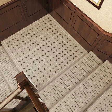 Elegant Non-Slip Leather Stair Mat - Premium Water-Absorbent Carpet for Home Elegance
