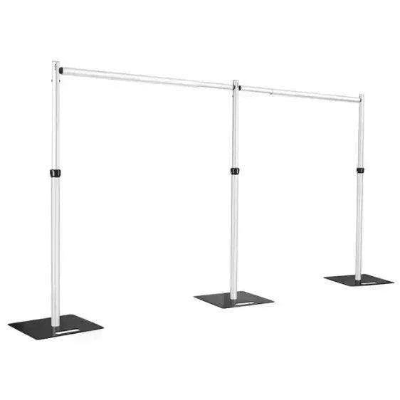 Premium 10x20ft Adjustable Aluminum Backdrop Stand for Events, Celebrations, and Photo Displays