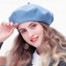 Stylish 100% Wool French Beret Hat for Women - Elegant Autumn Cap