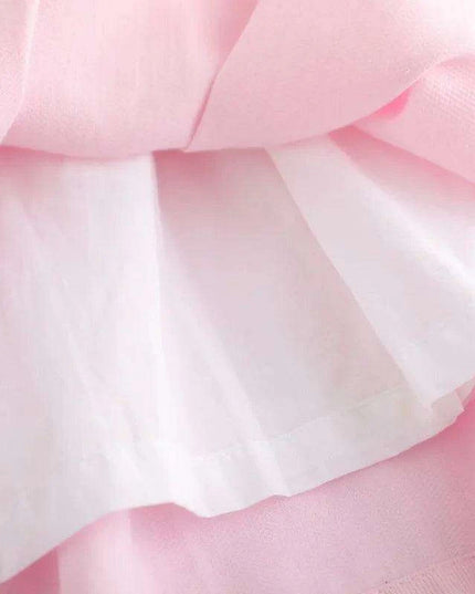 Girls' Enchanting Vintage Rose Long Sleeve Smocked Dress - Ideal for Fall Gatherings and New Year Celebrations 2024