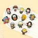 One Piece Anime Character Enamel Pin Set - Stylish Anime Jewelry Collection