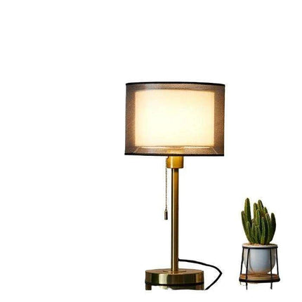 Elegant Gold Table Lamp for Nordic-Inspired Bedrooms