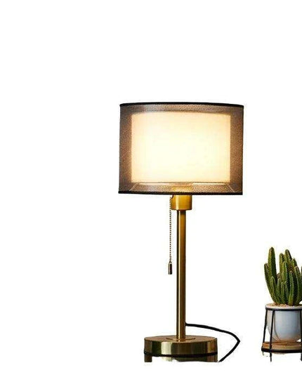 Elegant Gold Table Lamp for Nordic-Inspired Bedrooms