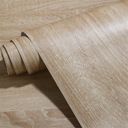 DANDAN 80cm Waterproof Vinyl Wood Grain 3D Self-Adhesive Wallpaper