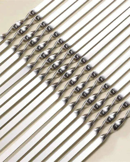 Ultimate Stainless Steel Skewers Set for Perfect Outdoor BBQ Grilling