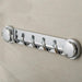 Stylish Silver Suction Hooks for Effortless Bathroom and Kitchen Organization