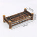 Bamboo Sushi Boat Set with Vintage Fence Plates - Perfect for Asian Dining Experience