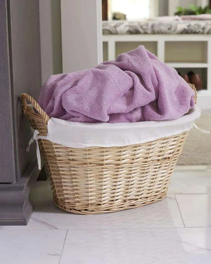 Elegant Water Hyacinth Laundry Hamper - Chic Storage Solution