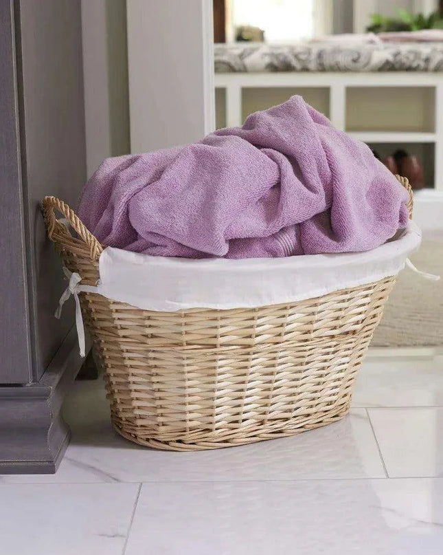 Elegant Water Hyacinth Laundry Hamper - Chic Storage Solution
