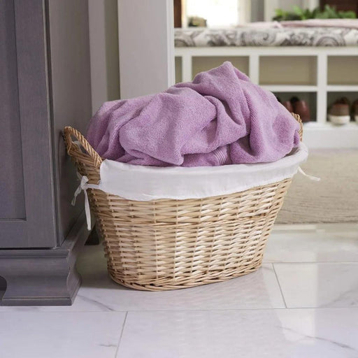 Elegant Water Hyacinth Laundry Hamper - Chic Storage Solution