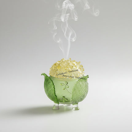 Coloured Glaze Osmanthus Incense Holder | Waterfall Smoke Burner