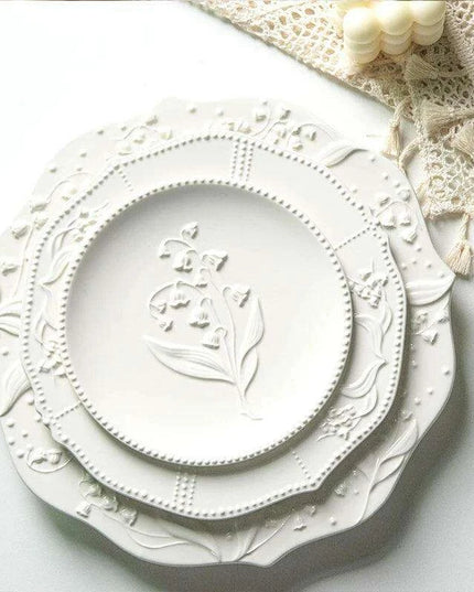 Lily Valley Luxe Porcelain Dining Plate Set