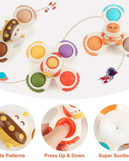 Galactic Splash Spinner Set: Engaging Bath Toys for Young Adventurers
