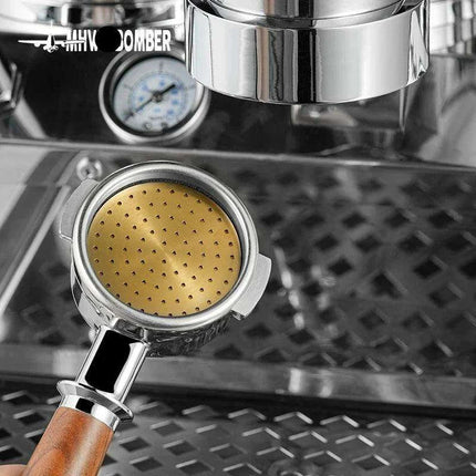 Stainless Steel Double-Layer Espresso Puck Screen for Optimal Coffee Extraction - Compatible with 51/53/58.5mm Portafilters