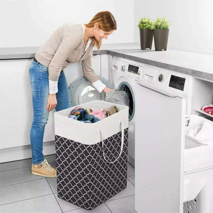 Oversized Waterproof Laundry Basket with 75L Capacity and Ergonomic Handles