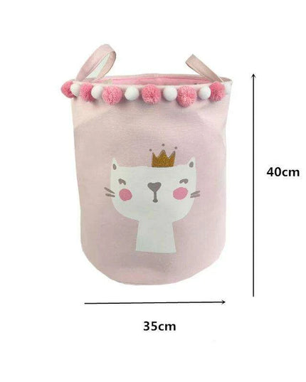 Chic Collapsible Canvas Storage Bin for Kids