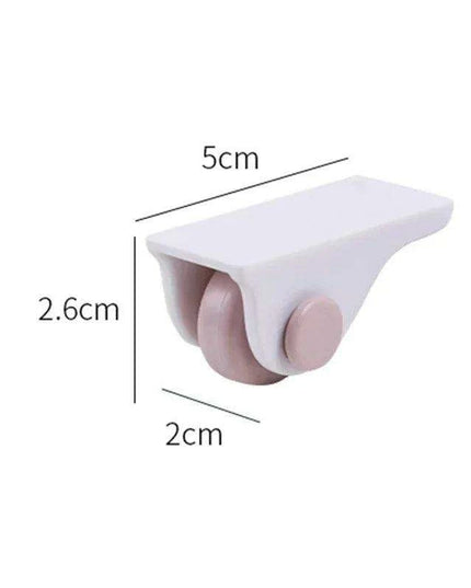 4-Pack Self-Adhesive Mute Caster Wheels for Easy Furniture Mobility