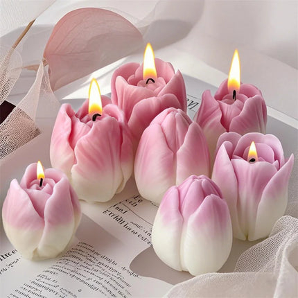 DIY Flowers Tulip Silicone Mold Handmade Scented Candle Plaster Resin Molds Homemade Cookies Chocolate Candy Baking Tool diy-flowers-tulip-silicone-mold-handmade-scented-candle-plaster-resin-molds-homemade-cookies-chocolate-candy-baking-tool