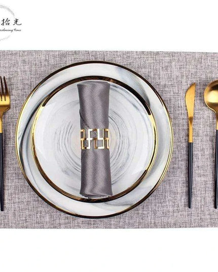 Ceramic Elegance Dining Set: Elevate Your Dining Moments with Botanica Bliss