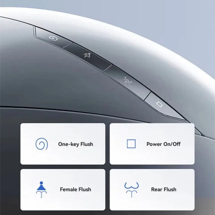 Pre-order Smart Automatic Ceramic Toilet with Heated Seat & Self-Cleanin