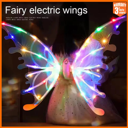 Electrical Butterfly Wings Toy With Music Lights Elf Wings Glowing Shi