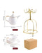 European Sophistication Bone China Tea and Coffee Set with Ceramic Saucer and Kettle - Elegant Home Accessories