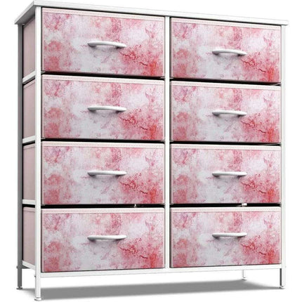 Chic 8-Drawer Storage Chest - Versatile Organizer for Bedroom and Hallway