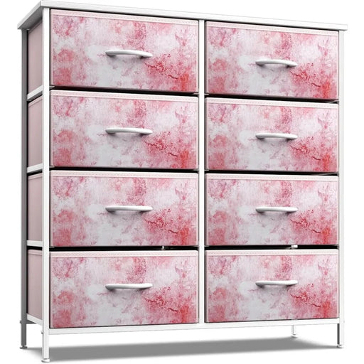 8-Drawer Hallway Dresser Organizer - Bedroom Storage Unit for Home Organization