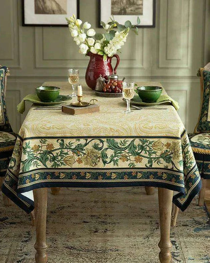 Elegant Vintage-Inspired Waterproof Tablecloth for Stylish Dining Experiences