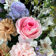 Silk Rose Flower Row Table Centrepiece