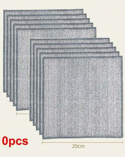 Ultra-Durable Double-Layer Microfiber Cleaning Cloths - Non-Scratch Dish Rags for Home and Kitchen, Available in Sets of 5/10/15/20