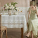 French Lace Wedding Tablecloth - Enhance Your Home Decor with Elegance