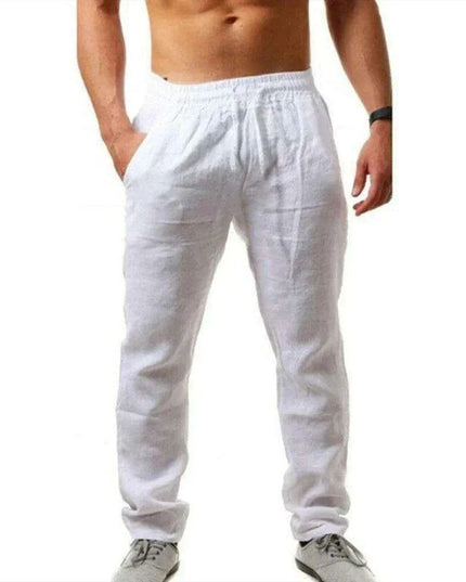 Men's Lightweight Linen Joggers - Ultimate Summer Activewear for Fitness Aficionados