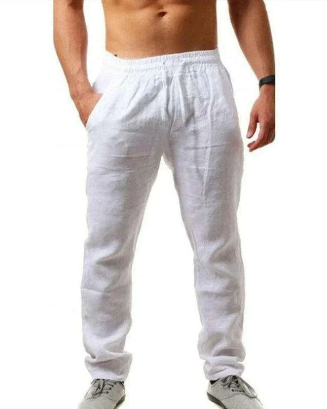 Men's Lightweight Linen Joggers - Ultimate Summer Activewear for Fitness Aficionados
