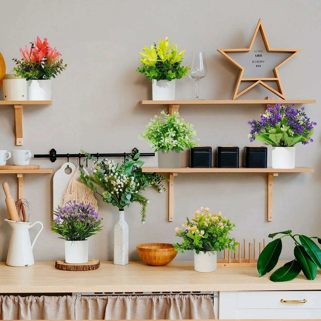 Elegant Vintage Floral Arrangement in Charming Pot - Ideal Home Decor & Gift Option