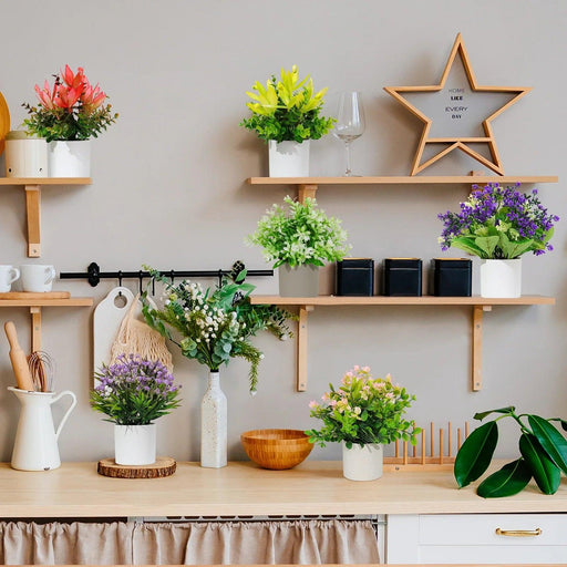 Elegant Vintage Floral Arrangement in Charming Pot - Ideal Home Decor & Gift Option