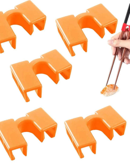Set of 5 Easy-to-Use Reusable Chopstick Training Helpers - Perfect for Mastering Dining Skills