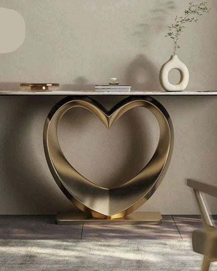 Elegant Italian Minimalist Slate Console Table - A Touch of Modern Luxury for Your Home