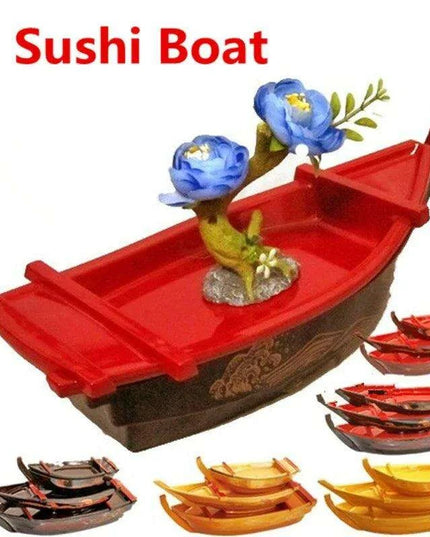 Dragon Boat Sashimi Presentation Tray - Premium ABS with Dry Ice for Authentic Japanese Dining Experience