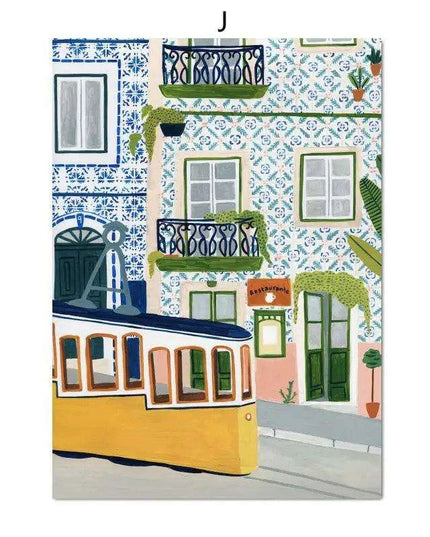 Coastal Elegance: Italian-Inspired Canvas Art for Modern Living Spaces