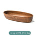 Artisanal Acacia and Walnut Wood Serving Bowl and Platter Collection