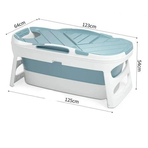 Freestanding Hydromassage Bathtub Mat with Anti-Slip Barrier - Japanese Home Spa